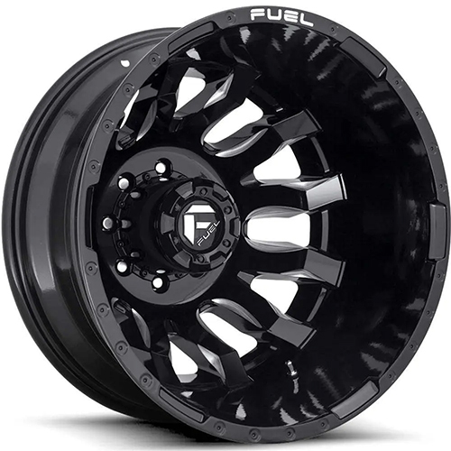 Fuel Offroad Blitz D673 Gloss Black W/ Milled Spokes - Part Number D67320829345 Fuel Offroad Blitz D673 Gloss Black W/ Milled Spokes Photo