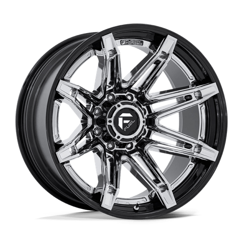Fuel Fusion Forged Brawl FC401 Chrome W/ Gloss Black Lip - Part Number FC401PB22128744N Fuel Fusion Forged Brawl FC401 Chrome W/ Gloss Black Lip Photo