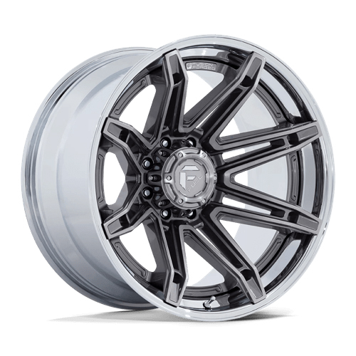 Fuel Fusion Forged Brawl FC401 Platinum W/ Chrome Lip - Part Number FC401AP22128744N Fuel Fusion Forged Brawl FC401 Platinum W/ Chrome Lip Photo