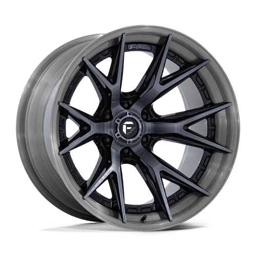 Fuel Fusion Forged Catalyst FC402 Gloss Black W/ Brushed Dark Tint - Part Number FC402BT24128744N Fuel Fusion Forged Catalyst FC402 Gloss Black W/ Brushed Dark Tint Photo