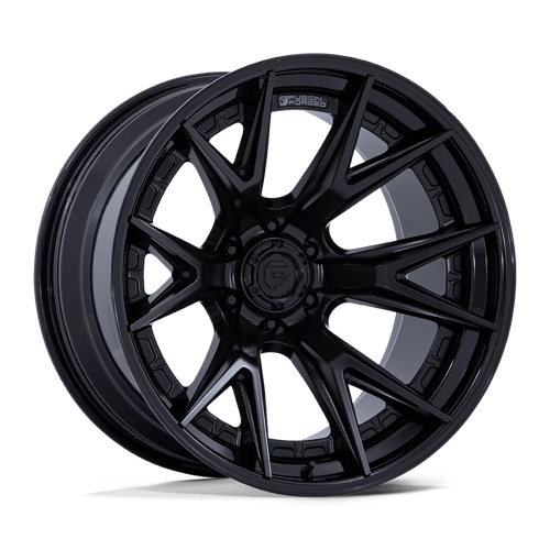 Fuel Fusion Forged Catalyst FC402 Matte Black W/ Gloss Black Lip - Part Number FC402MX24128744N Fuel Fusion Forged Catalyst FC402 Matte Black W/ Gloss Black Lip Photo