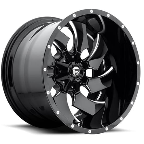 Fuel Offroad Cleaver D239 Gloss Black W/ Milled Spokes Deep - Part Number D23924609845 Fuel Offroad Cleaver D239 Gloss Black W/ Milled Spokes Deep Photo