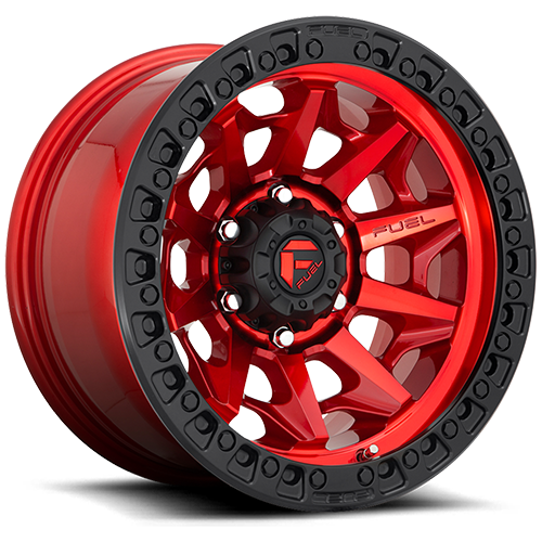 Fuel Offroad Covert D695 Candy Red W/ Black Lip - Part Number D69520901757 Fuel Offroad Covert D695 Candy Red W/ Black Lip Photo