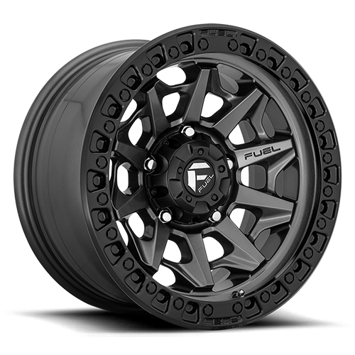 Fuel Offroad Covert D716 Matte Gunmetal W/ Black Lip - Part Number D71620908950 Fuel Offroad Covert D716 Matte Gunmetal W/ Black Lip Photo