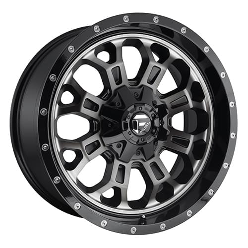 Fuel Offroad Crush D561 Gloss Black W/ Machined Face DDT - Part Number D56118909856 Fuel Offroad Crush D561 Gloss Black W/ Machined Face DDT Photo
