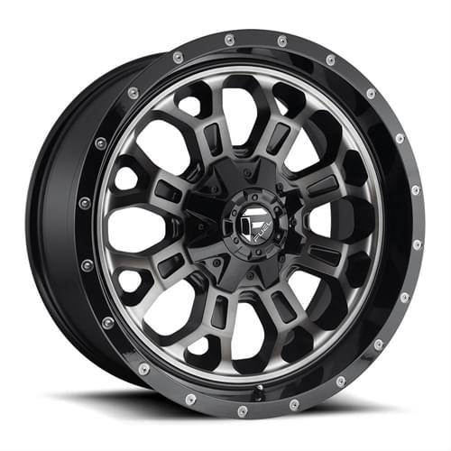 Fuel Offroad Crush D268 Black W/ Machined Face DDT - Part Number D26820001847 Fuel Offroad Crush D268 Black W/ Machined Face DDT Photo