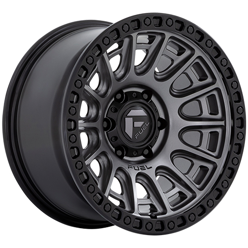 Fuel Offroad Cycle D835 Matte Gunmetal W/ Black Ring - Part Number D83517858957 Fuel Offroad Cycle D835 Matte Gunmetal W/ Black Ring Photo