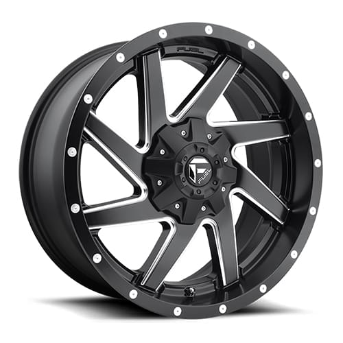 Fuel Offroad Renegade D594 Matte Black W/ Milled Spokes - Part Number D59420002647 Fuel Offroad Renegade D594 Matte Black W/ Milled Spokes Photo
