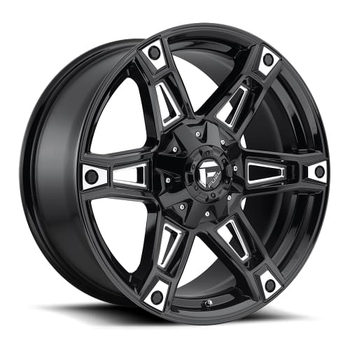 Fuel Offroad Dakar D622 Black W/ Milled Spokes - Part Number D62220907050 Fuel Offroad Dakar D622 Black W/ Milled Spokes Photo