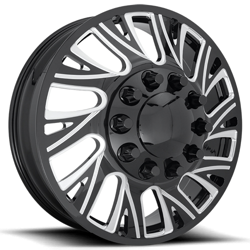 Fuel Forged FF41D Matte Black W/ Milled Spokes - Part Number DE412882A9R Fuel Forged FF41D Matte Black W/ Milled Spokes Photo