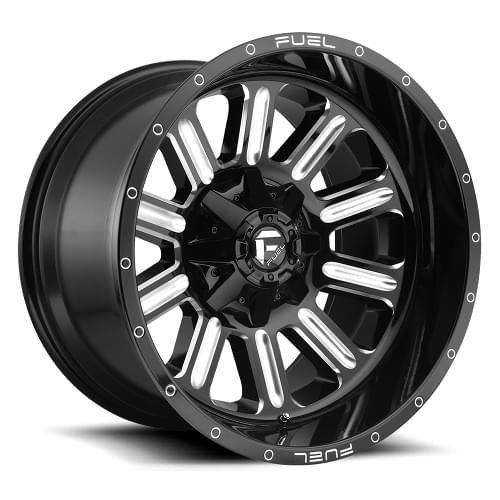 Fuel Offroad Hardline D620 Black W/ Milled Spokes - Part Number D62018907057 Fuel Offroad Hardline D620 Black W/ Milled Spokes Photo