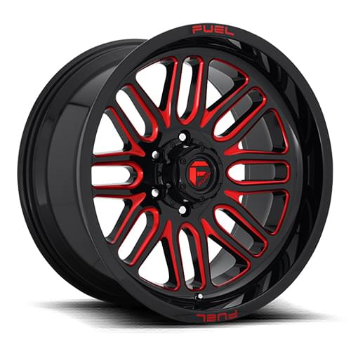 Fuel Offroad Ignite D663 Gloss Black W/ Red Milled Spokes - Part Number D66320908957 Fuel Offroad Ignite D663 Gloss Black W/ Red Milled Spokes Photo
