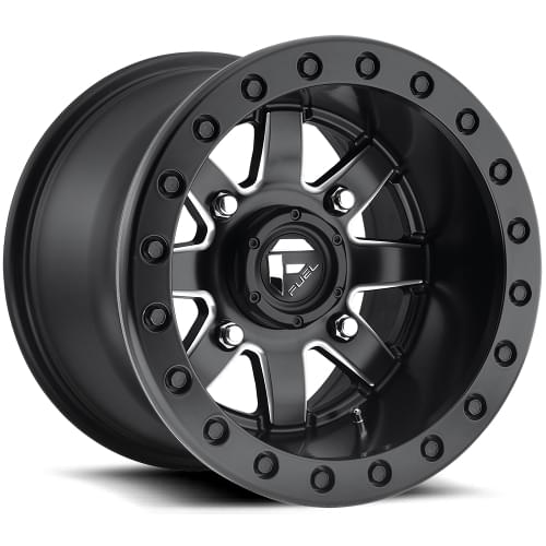 Fuel UTV Maverick D928 Black W/ Milled Spokes Beadlock - Part Number D9281580A645 Fuel UTV Maverick D928 Black W/ Milled Spokes Beadlock Photo