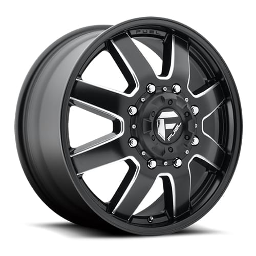 Fuel Offroad Maverick D538 Satin Black Milled Dually Front - Part Number D538228217 Fuel Offroad Maverick D538 Satin Black Milled Dually Front Photo