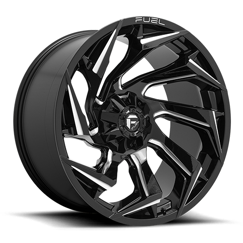 Fuel Offroad D753 Reaction Gloss Black Milled - Part Number D75324201747 Fuel Offroad D753 Reaction Gloss Black Milled Photo