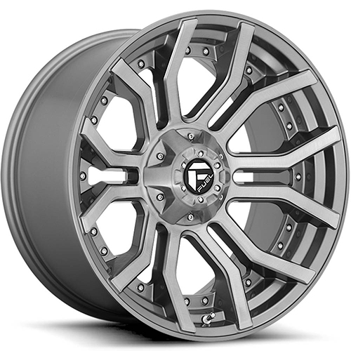 Fuel Offroad Rage D713 Brushed Gunmetal - Part Number D71322005747 Fuel Offroad Rage D713 Brushed Gunmetal Photo