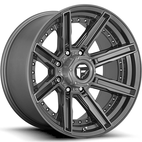 Fuel Offroad Rouge D710 Brushed Gunmetal - Part Number D71020008447 Fuel Offroad Rouge D710 Brushed Gunmetal Photo