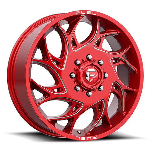 Fuel Offroad Runner D742 Candy Red W/ Milled Spokes - Part Number D742208293 Fuel Offroad Runner D742 Candy Red W/ Milled Spokes Photo
