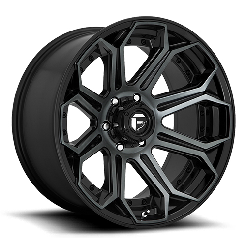 Fuel Offroad Siege D704 Gloss Black W/ Machined Face DDT - Part Number D70426407545 Fuel Offroad Siege D704 Gloss Black W/ Machined Face DDT Photo