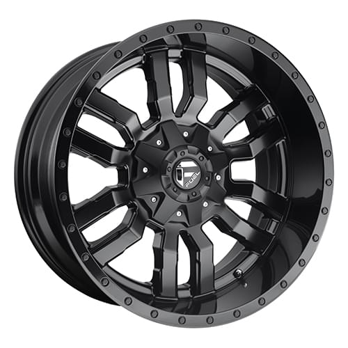 Fuel Offroad Sledge D596 Matte Black W/ Gloss Black - Part Number D59620906957 Fuel Offroad Sledge D596 Matte Black W/ Gloss Black Photo