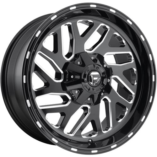 Fuel Offroad Triton D581 Gloss Black W/ Milled Spokes - Part Number D58117909845 Fuel Offroad Triton D581 Gloss Black W/ Milled Spokes Photo