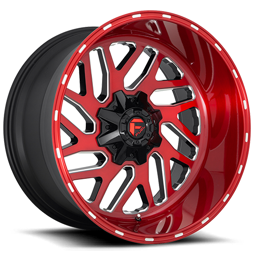 Fuel Offroad Triton D691 Brushed Candy Red Milled - Part Number D69124209847 Fuel Offroad Triton D691 Brushed Candy Red Milled Photo