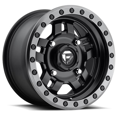 Fuel UTV Anza D557 Matte Black W/ Anthracite Ring - Part Number D5571470A444 Fuel UTV Anza D557 Matte Black W/ Anthracite Ring Photo