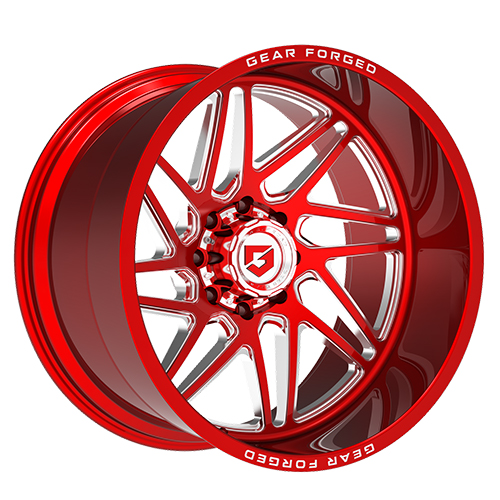 Gear Forged GF761RT Polished W/ Red Tint & Milled Accents - Part Number GF761-22126139N44RT Gear Forged GF761RT Polished W/ Red Tint & Milled Accents Photo