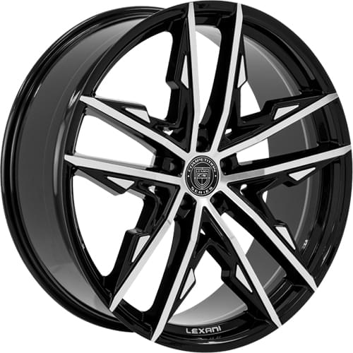 Lexani Venom 678 Gloss Black Machined - Part Number 678-2085-45-42MB Lexani Venom 678 Gloss Black Machined Photo