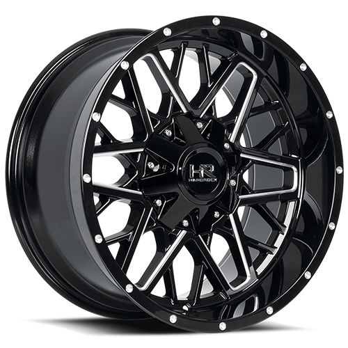 Hardrock Bomber H714 Gloss Black Milled - Part Number H714-209037000GBM Hardrock Bomber H714 Gloss Black Milled Photo