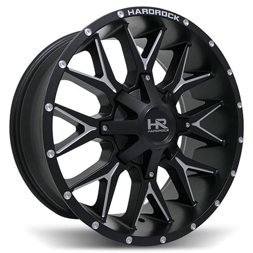 Hardrock Affliction H700 Satin Black W/ Milled Spokes Photo