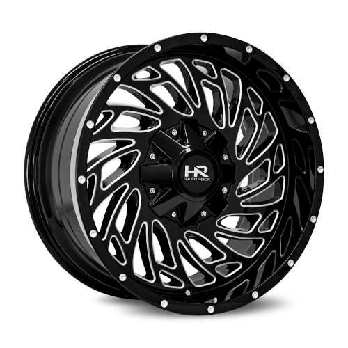 Hardrock H710 Gloss Black Milled - Part Number H710-201070119GBM Hardrock H710 Gloss Black Milled Photo