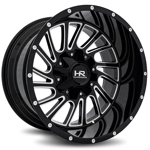 Hardrock H708 Gloss Black Milled Photo