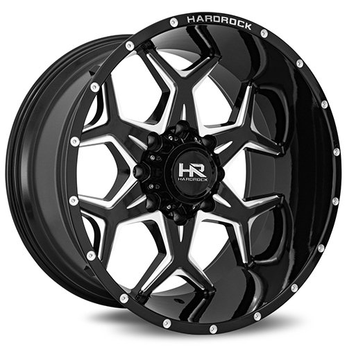 Hardrock Reckless Xposed H507 Gloss Black Milled - Part Number H507-201036119BM Hardrock Reckless Xposed H507 Gloss Black Milled Photo