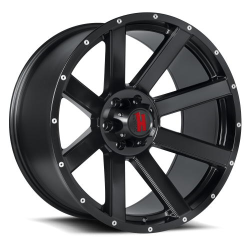 Havok 107 Dark Flat Black w/ Machined Rivets