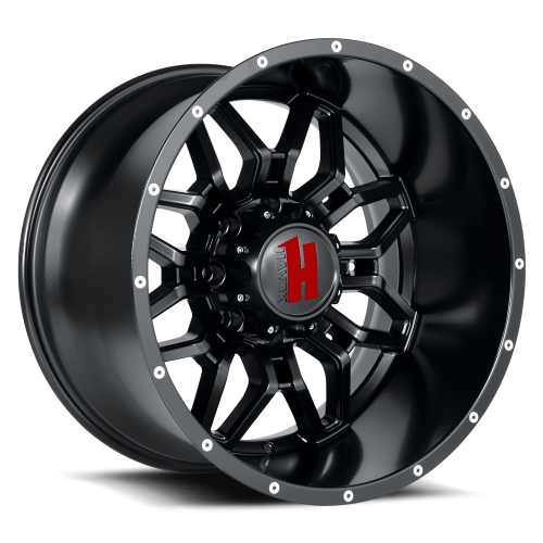 Havok 109 Dark Flat Black w/ Machined Rivets