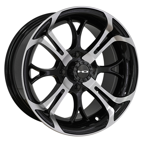 HD Golf Spinout Gloss Black W/ Machined Face - Part Number SW147042-14BK HD Golf Spinout Gloss Black W/ Machined Face Photo