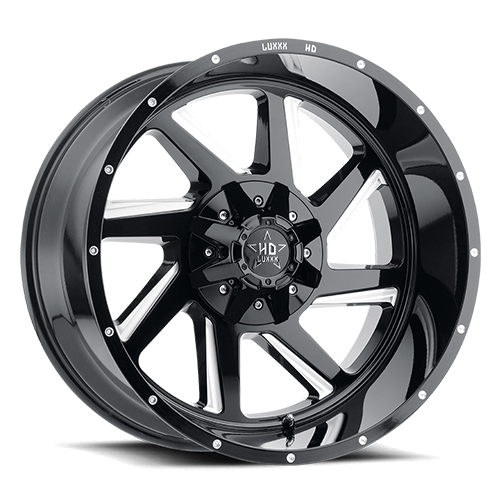 Luxxx HD Offroad LHD-14 Gloss Black Milled - Part Number LHD1420108165180-18K-A1 Luxxx HD Offroad LHD-14 Gloss Black Milled Photo