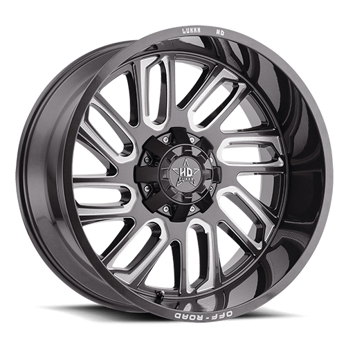 Luxxx HD Offroad LHD-18 Lava Gray Milled - Part Number LHD1820108165-18J-D1 Luxxx HD Offroad LHD-18 Lava Gray Milled Photo