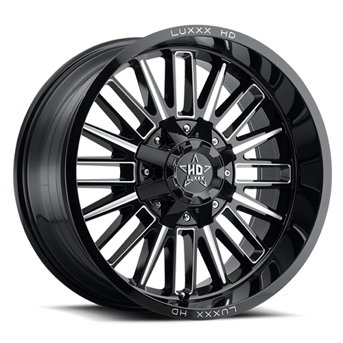 Luxxx HD Offroad LHD-23 Gloss Black Milled - Part Number LHD2320106135139-18G-A1 Luxxx HD Offroad LHD-23 Gloss Black Milled Photo