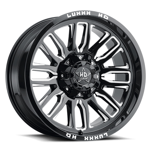 Luxxx HD Offroad LHD-26 Gloss Black Milled - Part Number LHD26221061351397-18G-A1 Luxxx HD Offroad LHD-26 Gloss Black Milled Photo