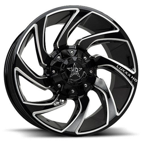 Luxxx HD Offroad LHD-32 Gloss Black Milled - Part Number LHD32201051271397-18D-A1 Luxxx HD Offroad LHD-32 Gloss Black Milled Photo