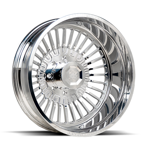 HD Pro Forged Warhog HD06 Polished Dually Rear - Part Number FGDUALLYHD06268258165-156Z-GR HD Pro Forged Warhog HD06 Polished Dually Rear Photo
