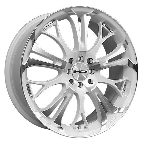 HD Wheels Spinout Gloss White Machined - Part Number SO18750140WM HD Wheels Spinout Gloss White Machined Photo