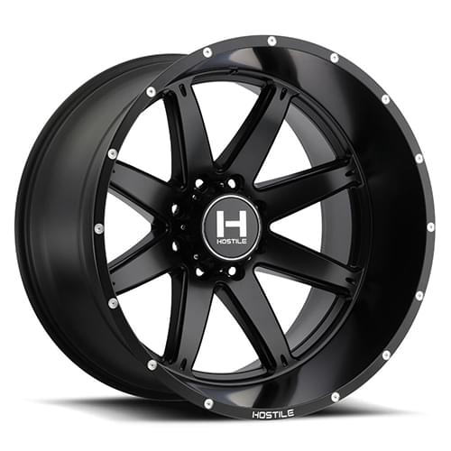 Hostile Alpha H109 8 Lug Asphalt - Part Number H109-2210818045BB Hostile Alpha H109 8 Lug Asphalt Photo