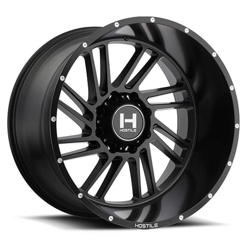 Hostile Stryker H110 8 Lug Asphalt - Part Number H110-2414816545BB Hostile Stryker H110 8 Lug Asphalt Photo