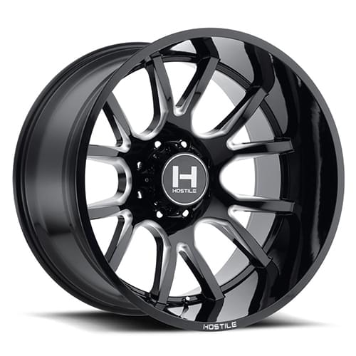 Hostile Rage H113 8 Lug Blade Cut - Part Number H113-2414816545B Hostile Rage H113 8 Lug Blade Cut Photo