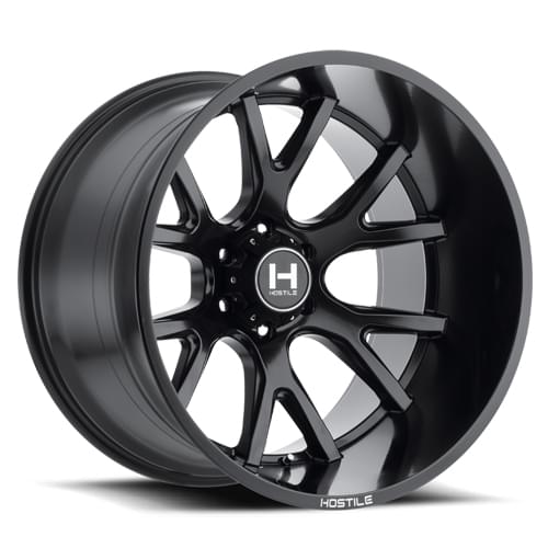 Hostile Rage H113 6 Lug Asphalt - Part Number H113-2090655050BB Hostile Rage H113 6 Lug Asphalt Photo
