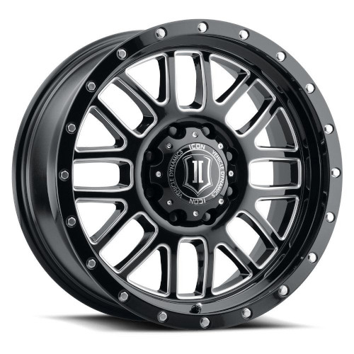 Icon Alloys Alpha Gloss Black Milled - Part Number 1220908150GBMW Icon Alloys Alpha Gloss Black Milled Photo