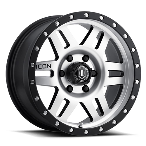 Icon Alloys Six Speed Satin Black Machined - Part Number 1417855557MB Icon Alloys Six Speed Satin Black Machined Photo